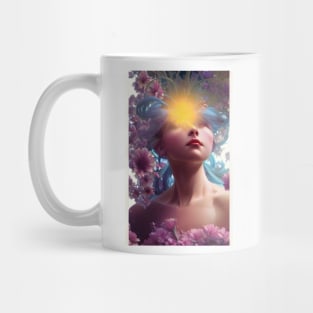 Vicky has her head in the floral clouds Mug